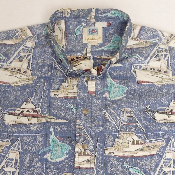 AVI Collection by Kahala Short Sleeve Button Hawaiian Shirt Mens XL - Picture 1 of 5